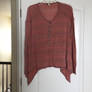 We The Free Henley Striped Top